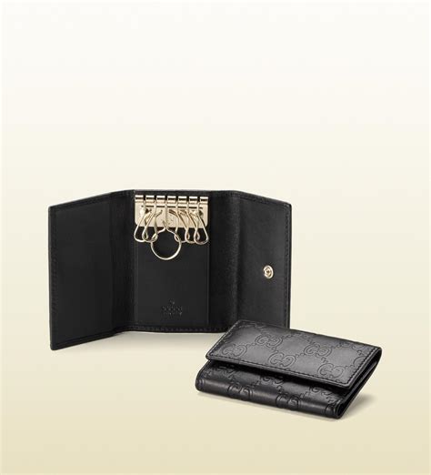 gucci made in italy leather key holder|Gucci keychain price.